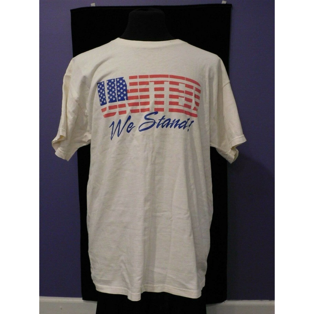UNITED WE STAND T-SHIRT FROM 9/11 MENS /WOMEN XL 1OO% COTTON